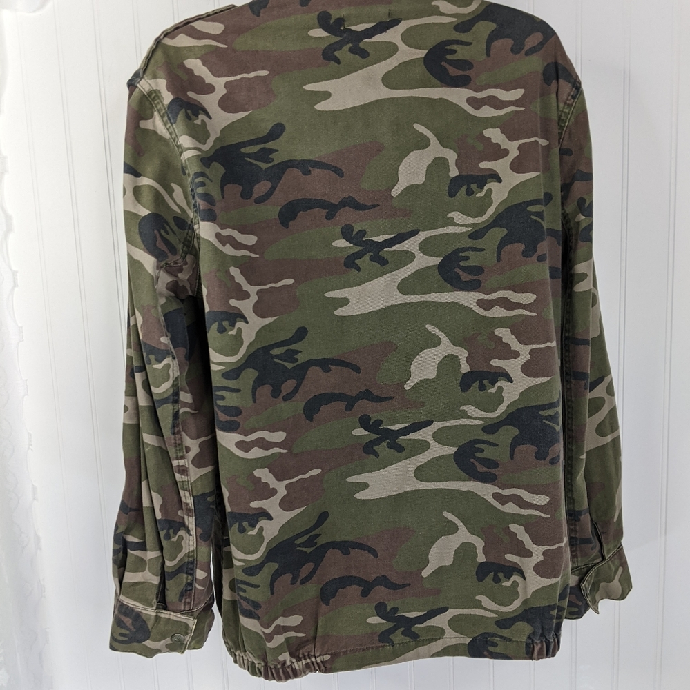 TOPSHOP Camo Field Utility Jacket Sz 4 - Picture 11 of 13